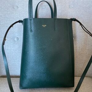 Celine Small Vertical Cabas Tote in Amazone
